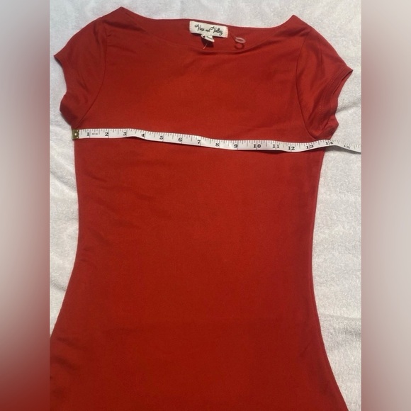 Chic Scarlet Ruffle Mini Dress - Picture 4 of 7